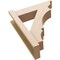 Ekena Millwork 6-in W x 20-in D x 24-in H Balboa Trad Rough Cedar Woodgrain TimberThane Outlooker, Primed Tan OUTUR060X20X24BOA04RCPR - alternate 4